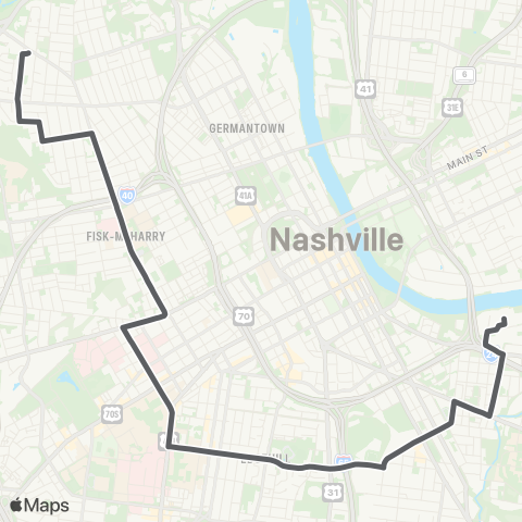 WeGo Public Transit Midtown map