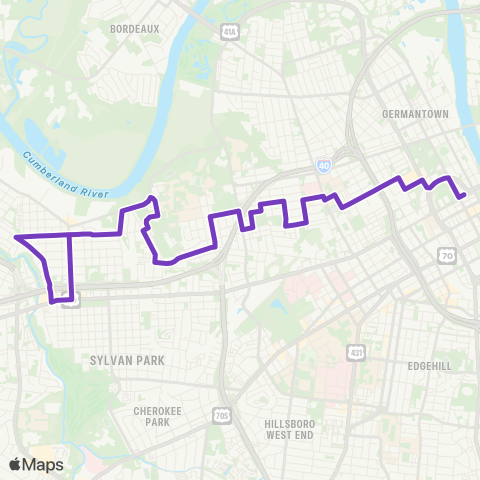 WeGo Public Transit Herman map