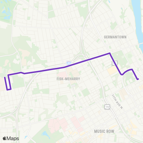 WeGo Public Transit Jefferson map