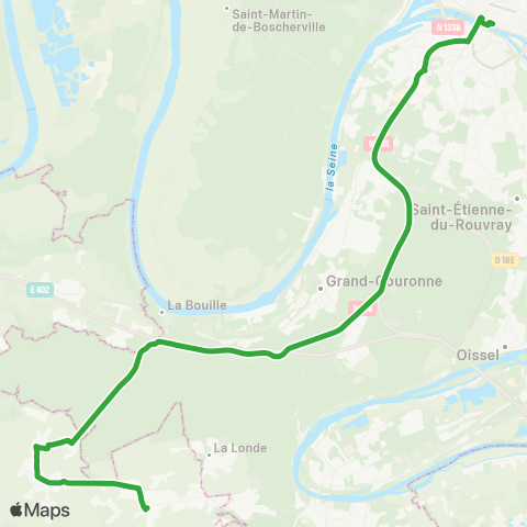 Nomad Car Région Bosroumois / Rouen map