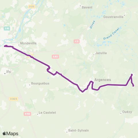 Nomad Car Région Mery-Corbon / Caen map