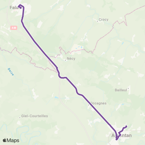 Nomad Car Région Falaise / Argentan map