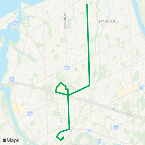 Niagara Region Vine St. map