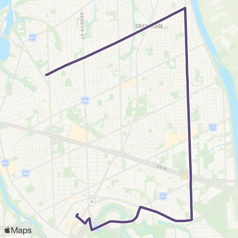 Niagara Region Bunting Rd. map