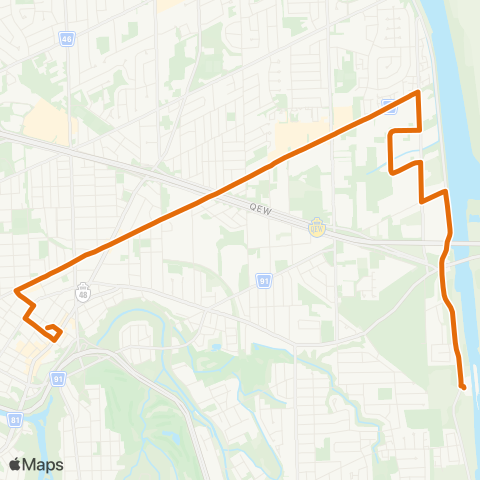 Niagara Region Crosstown map