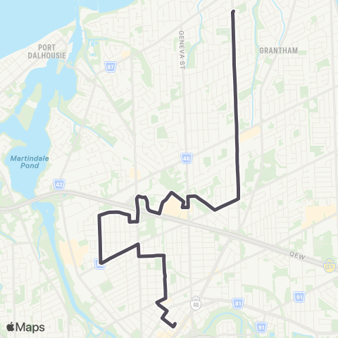 Niagara Region Vine St. map