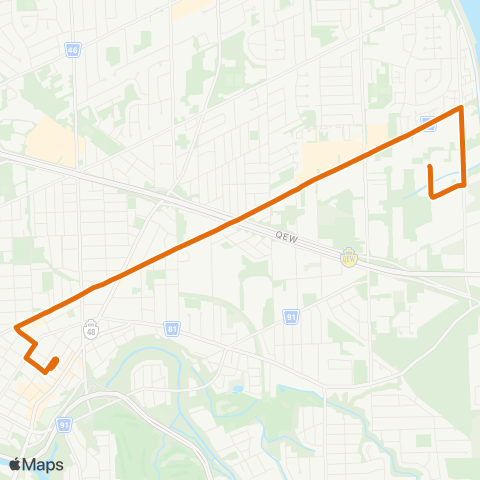 Niagara Region Crosstown map