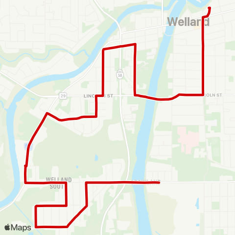 Niagara Region Broadway map