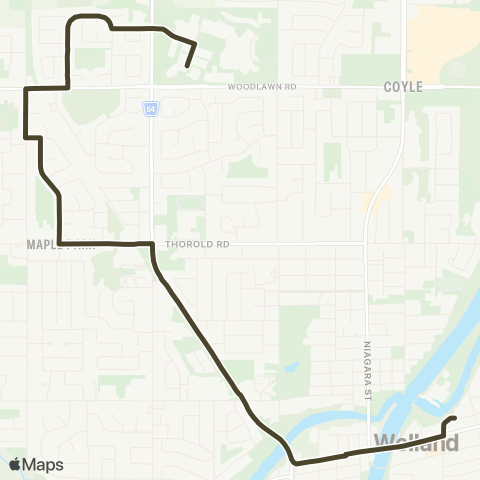 Niagara Region Rice Road map