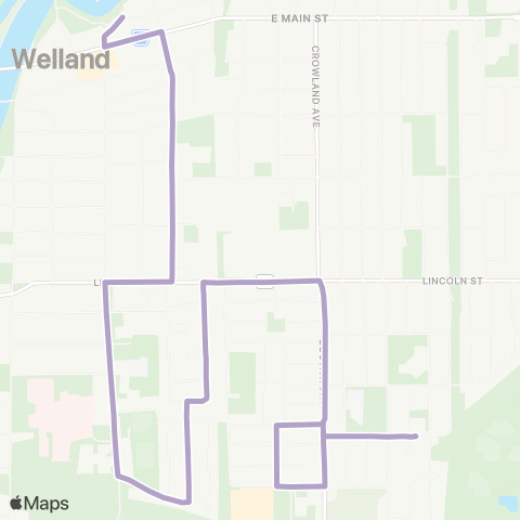 Niagara Region Lincoln - Wellington map