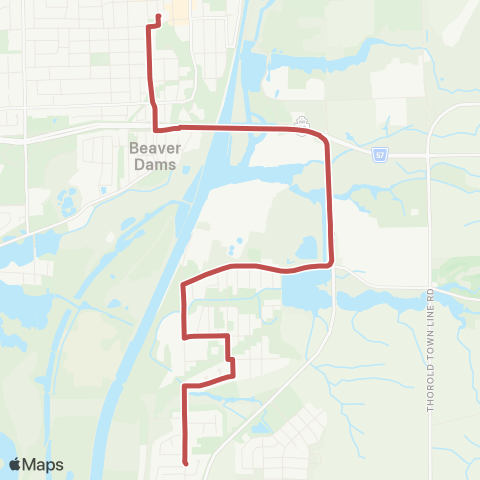 Niagara Region Thorold South map