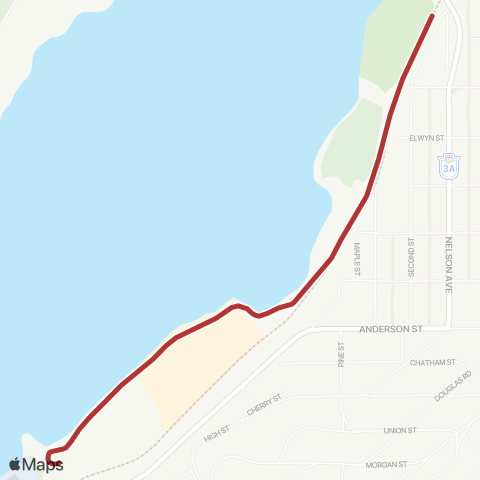 Nelson Streetcar Nelson Streetcar No. 23 map