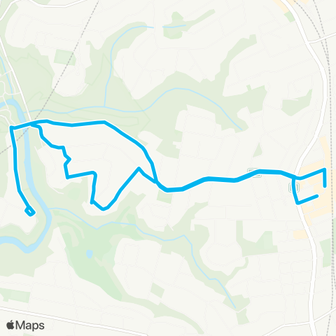 Sydney Buses Network Chatswood to Chatswood W (Loop Service) map