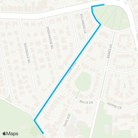 Sydney Buses Network Daceyville to Kingsford map