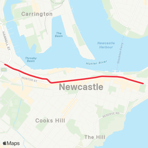 Newcastle Light Rail Network Newcastle Light Rail map