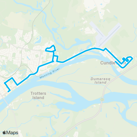 Newcastle and Hunter Network Cundletown to Taree map