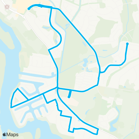 Newcastle and Hunter Network Stockland Forster to Forster Keys via Pipers Bay (Loop Service) map