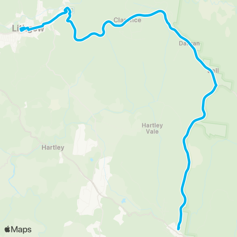 Temporary buses Mt Victoria, then all stations to Lithgow map