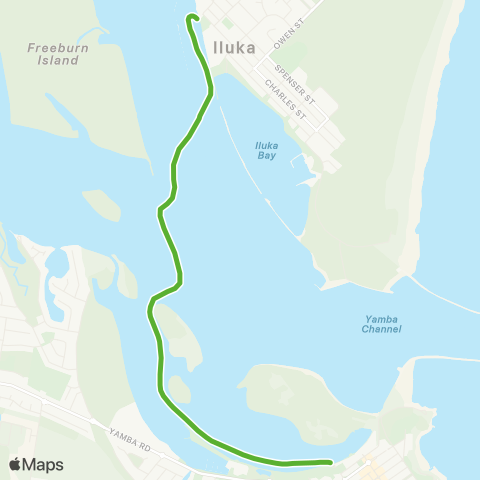 Private ferry and fast ferry services CRF Clarence River Ferry map