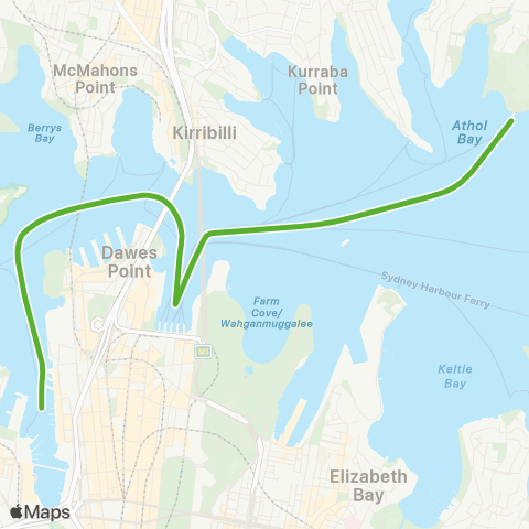 Private ferry and fast ferry services CCTZ Taronga Zoo Ferry map