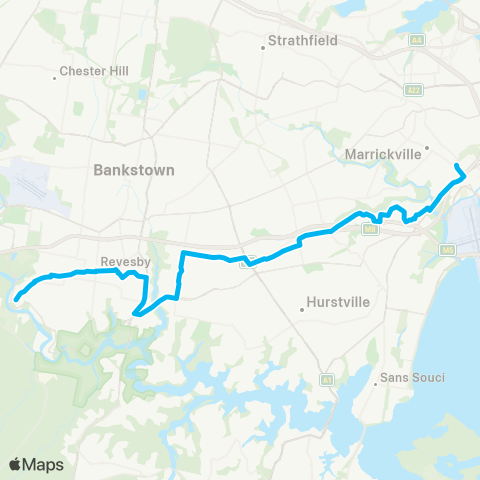 Temporary buses Sydenham, Wolli Creek, Turrella, then all stations to E Hills map