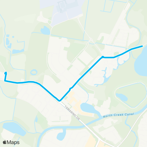 School buses Richmond Christian Coll to Ballina via N Creek Rd map