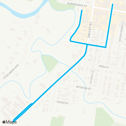 School buses Mullumbimby to Mullumbimby High via Jubilee Ave map