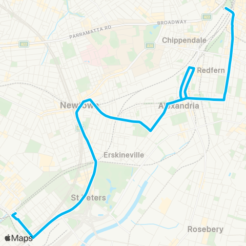 Temporary buses Central, then all stations to Sydenham map