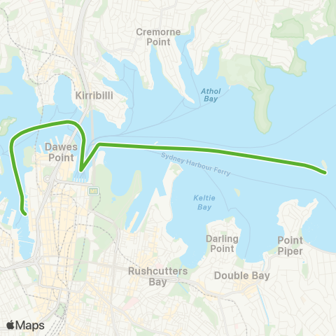 Private ferry and fast ferry services CCSH Shark Island Ferry map