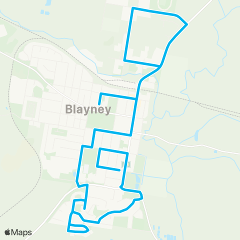 School buses Blayney Schools to South Blayney map