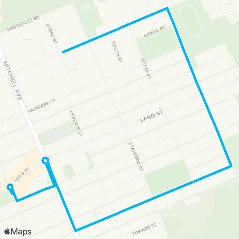 Hunter Buses Network Kurri Kurri Rotary Park to Deakin St map