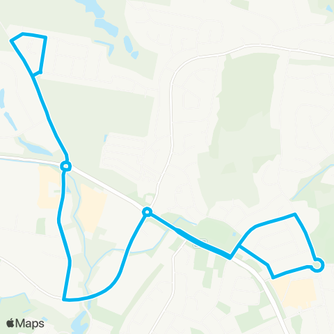 Hunter Buses Network Rutherford to Anambah Rd via Rutherford Industrial Estate (Loop Service) map