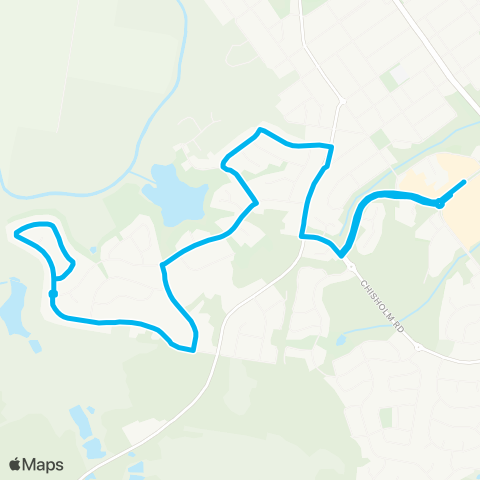 Hunter Buses Network Green Hills Shopping Ctr to Wilton Dr (Loop Service) map