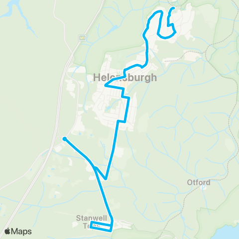 Illawarra Buses Network Stanwell Park to Helensburgh map