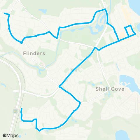 Illawarra Buses Network Flinders to Shellharbour Junction map