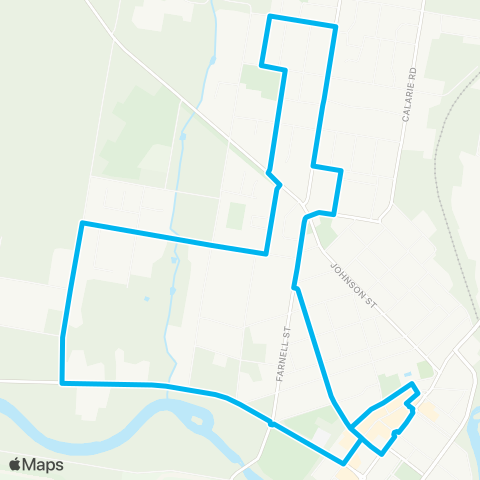 Central West and Orana Network Forbes Town Ctr to Forbes Dawson St via Edward St (Loop Service) map