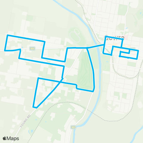 Central West and Orana Network W Cowra to Cowra Town Ctr (Loop Service) map