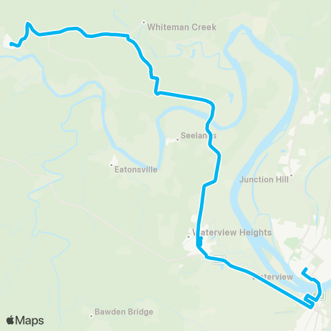 North Coast Network Copmanhurst to Grafton via South Grafton map