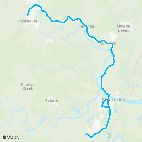 North Coast Network Bowraville to Macksville via Rodeo Dr map