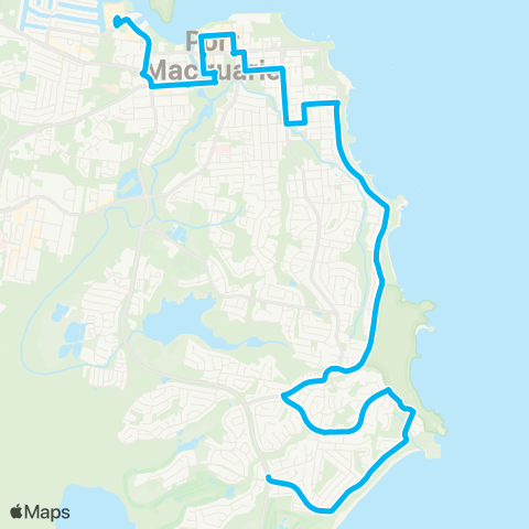 North Coast Network Lighthouse Plaza to Port Macquarie via Pacific Dr map