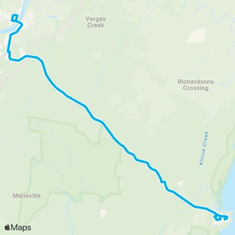 North Coast Network Kempsey to Crescent Head (Loop Service) map