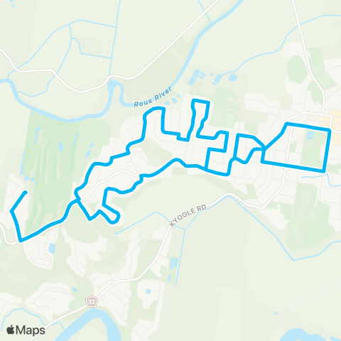 North Coast Network Sunnyside Mall to Barnby Estate (Loop Service) map