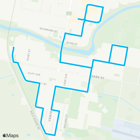 North Coast Network South Casino to Casino (Loop Service) map