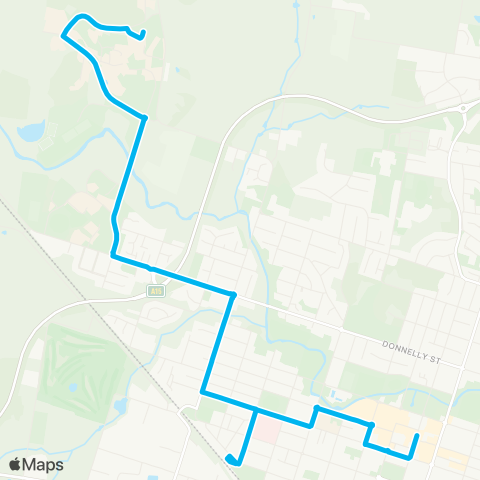 New England North West Network University of New England to Armidale map