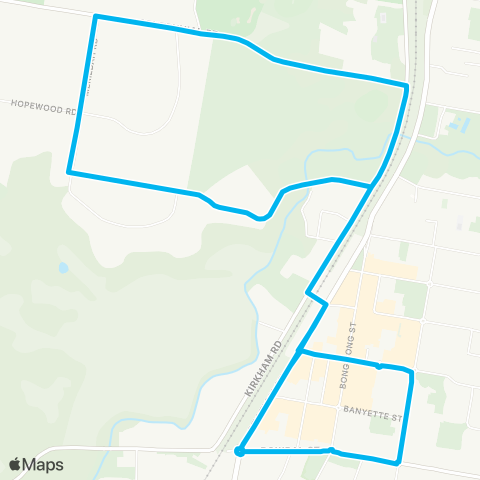 South East and Tablelands Network Bowral to West Bowral (Loop Service) map