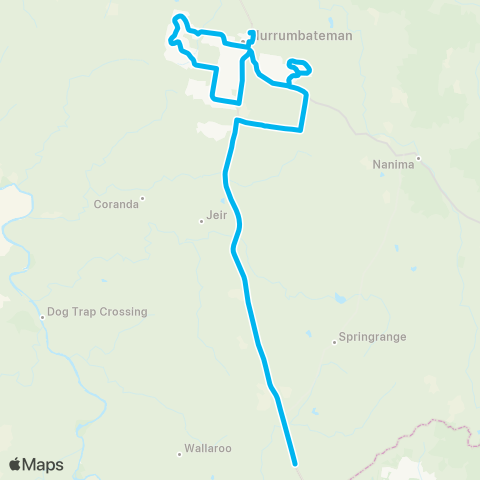 South East and Tablelands Network Jeir to Murrumbateman Public via Merryville Estate map