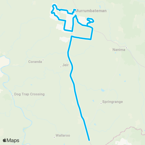 South East and Tablelands Network Murrumbateman Primary to Jeir via Merryville Estate map