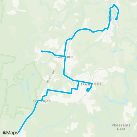 Sydney and Surrounds Network Picton to Buxton via Thirlmere & Tahmoor map