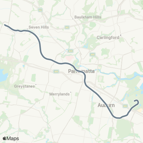 Sydney Trains Network Olympic Park map