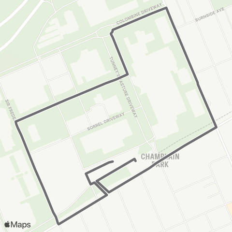 OC Transpo Tunneys Pasture map